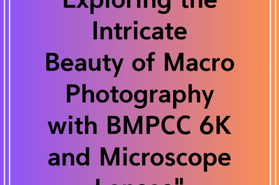 Exploring the Intricate Beauty of Macro Photography with BMPCC 6K and Microscope Lenses”