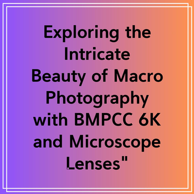 Exploring the Intricate Beauty of Macro Photography with BMPCC 6K and Microscope Lenses”