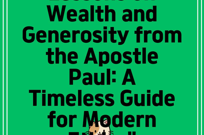 Lessons on Wealth and Generosity from the Apostle Paul: A Timeless Guide for Modern Ethics”