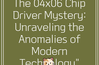 The 04×06 Chip Driver Mystery: Unraveling the Anomalies of Modern Technology”