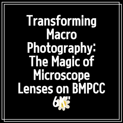 Transforming Macro Photography: The Magic of Microscope Lenses on BMPCC 6K”